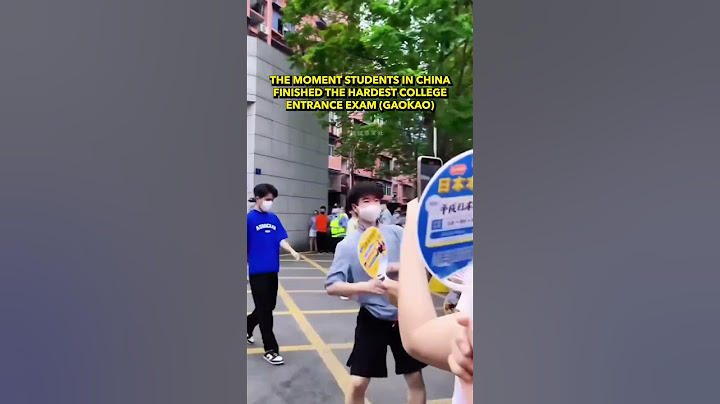 The moment students in China finished the gaokao