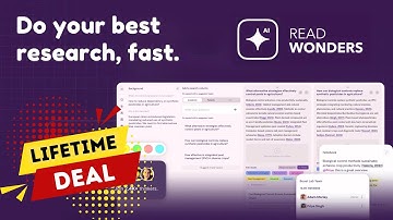Wonders AI Lifetime Deal - AI Research Assistant With Credible Sources