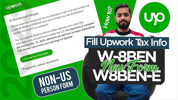 Fill Upwork New W-8BEN or W-8BEN-E Form for Non-US Person | Update your Tax Info |  Upwork Update