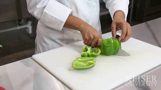 Julienne & Dicing - More Knife Skills - KeiserU Dietetics & Nutrition