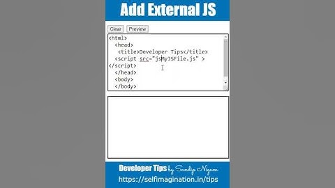 HTML External JS Attachment in Hindi By Sandip Nigam
