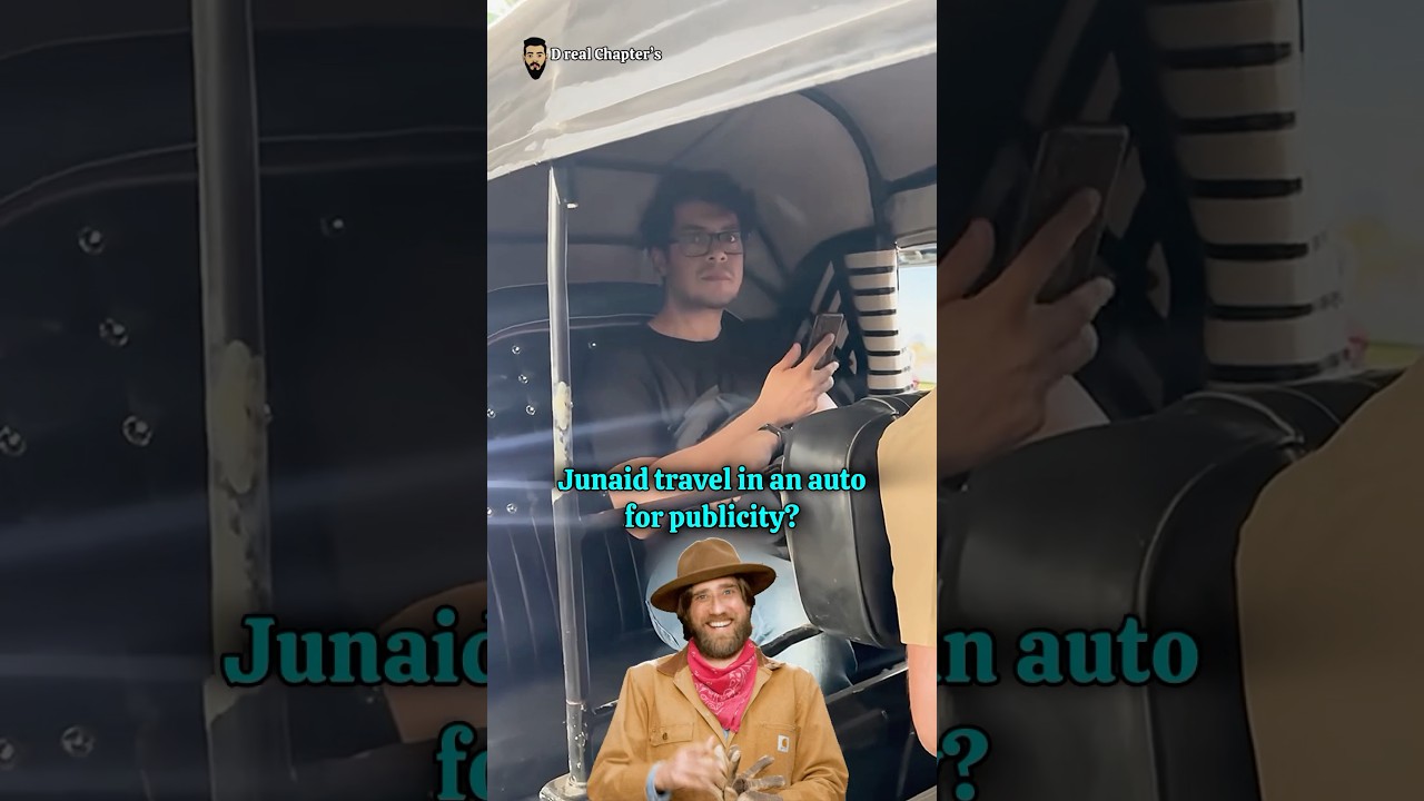 Does Aamir Khan son Junaid travel in an auto for publicity? 