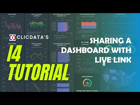 Share a Dashboard using a Live Link - i4 ClicData Tutorial