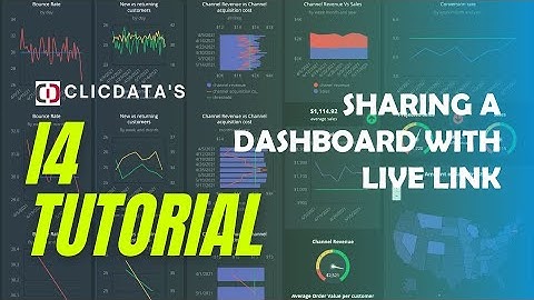 Share a Dashboard using a Live Link - i4 ClicData Tutorial