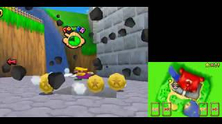 [SM64DS] TAS - The Secret under the Moat (both stars as Wario)