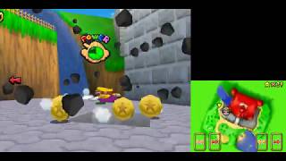 Sm64Ds Tas - The Secret Under The Moat Both Stars As Wario