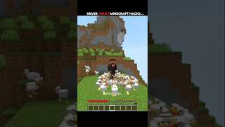 Never Trust Minecraft Hack's ☠️ | Minecraft | #minecraft #shorts #gaming