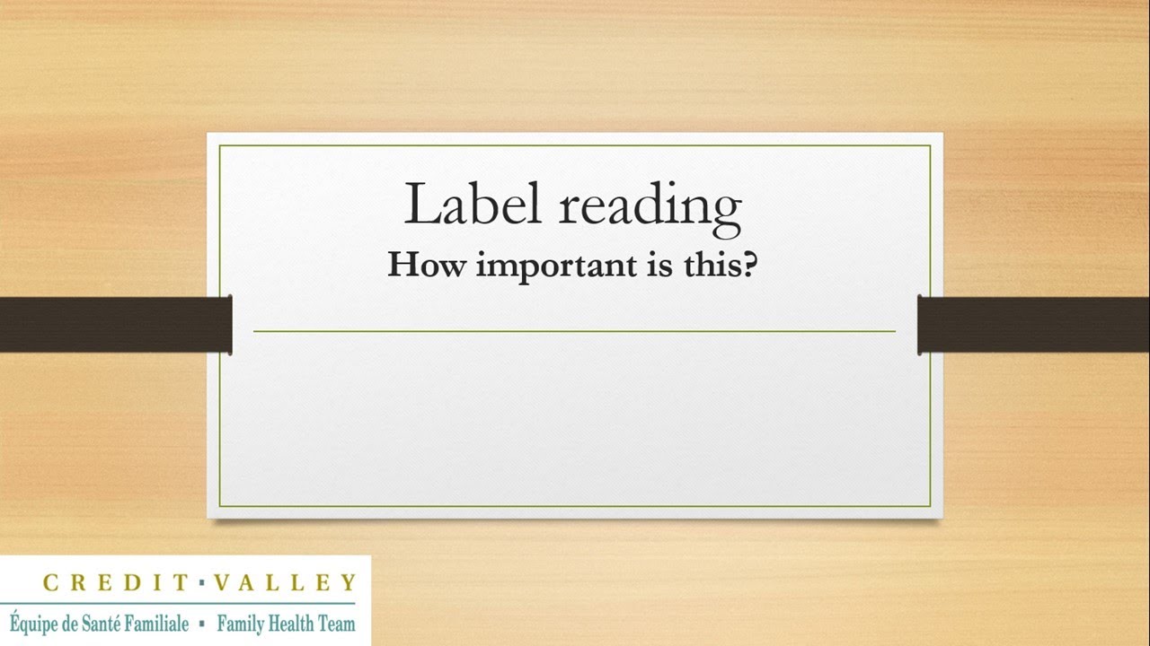 Label Reading
