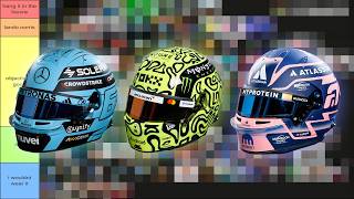 ranking every single helmet from the 2025 f1 season