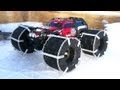 RC ADVENTURES - FLOATiNG TRAXXAS SUMMiT - iCE Chains & Floating RC TiRES