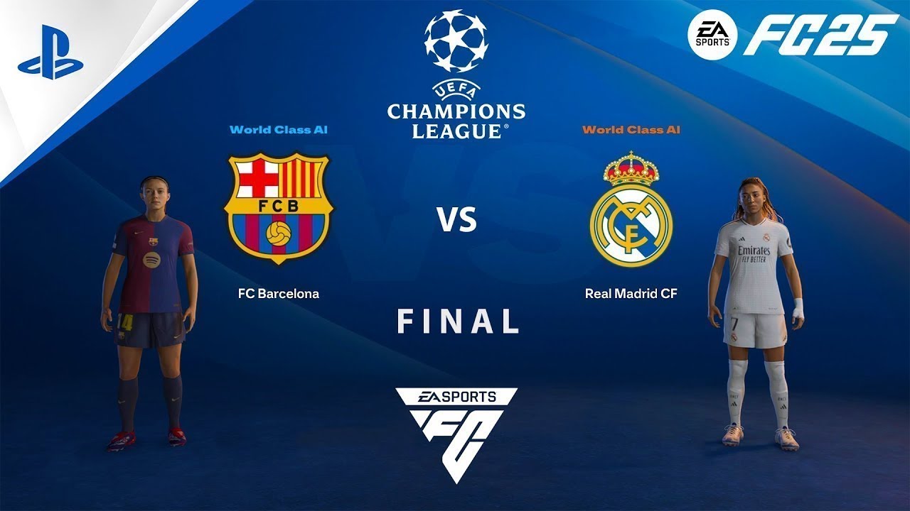 FC 25 PS4 - FC Barcelona vs Real Madrid | UEFA Women's Champions League ...
