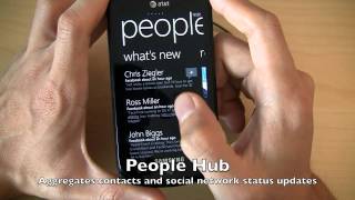 AT&T Samsung Focus Windows Phone 7 software review and tour - Super AMOLED and WP7 screenshot 3