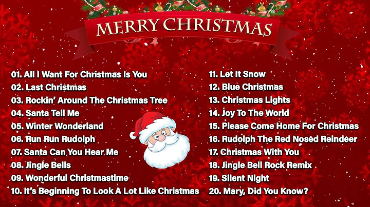 Top Christmas Songs of All Time 🎄 Jingle Bells Last Christmas All I Want For Christmas Is You