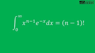 Gamma Function = (n - 1)! (Proof by Induction)