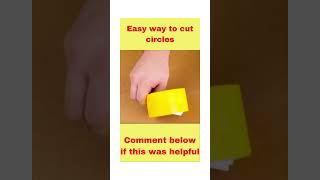 Easy way to cut circles #shorts