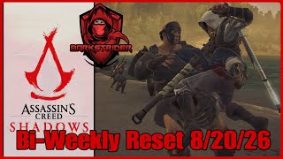 Assassin's Creed Shadows- Bi-Weekly Reset 8/20/26