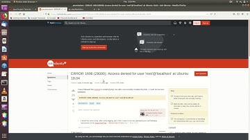 Access denied for user 
