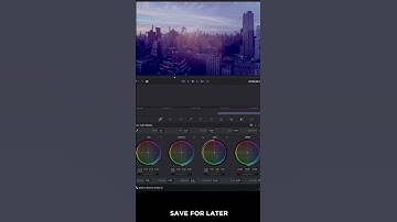 Did you know you can ANIMATE your color grading while watching the clip in real time? #colorgrading