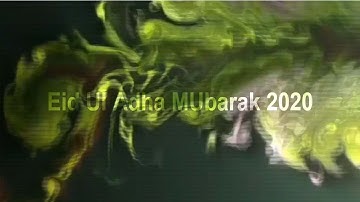 Colorful Smoke Video and Text Manipulation Using CSS Only | CSS Animation | Eid Ul Adha Mubarak 2020