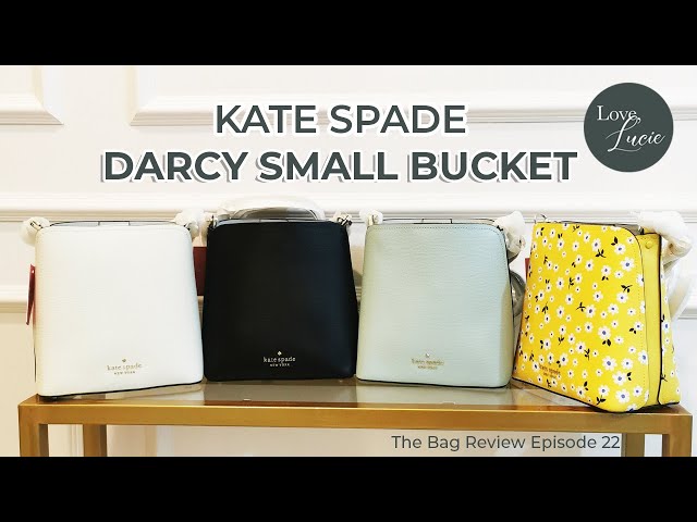 Kate Spade New York Darcy Small Bucket Bag Crossbody Black Leather