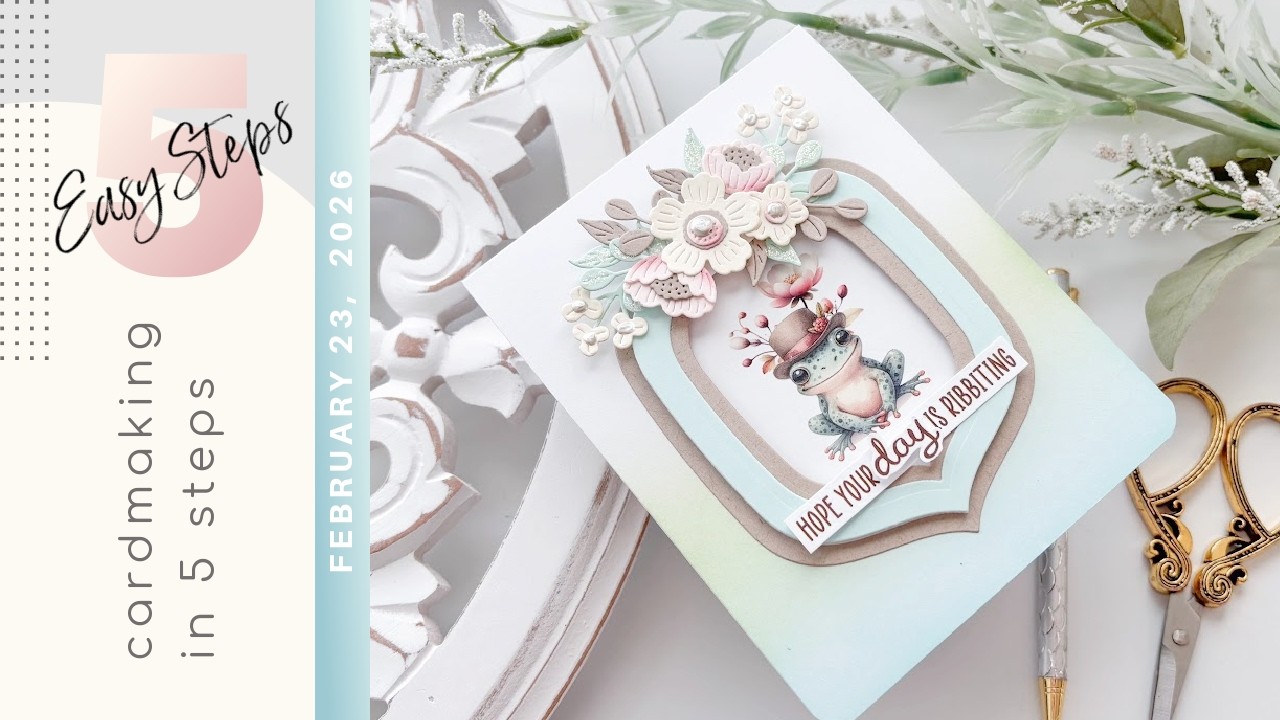 Un-frog-ettable Cards: Mixing Rub-ons & Old Favorites | Spellbinders Simply Made 2.0
