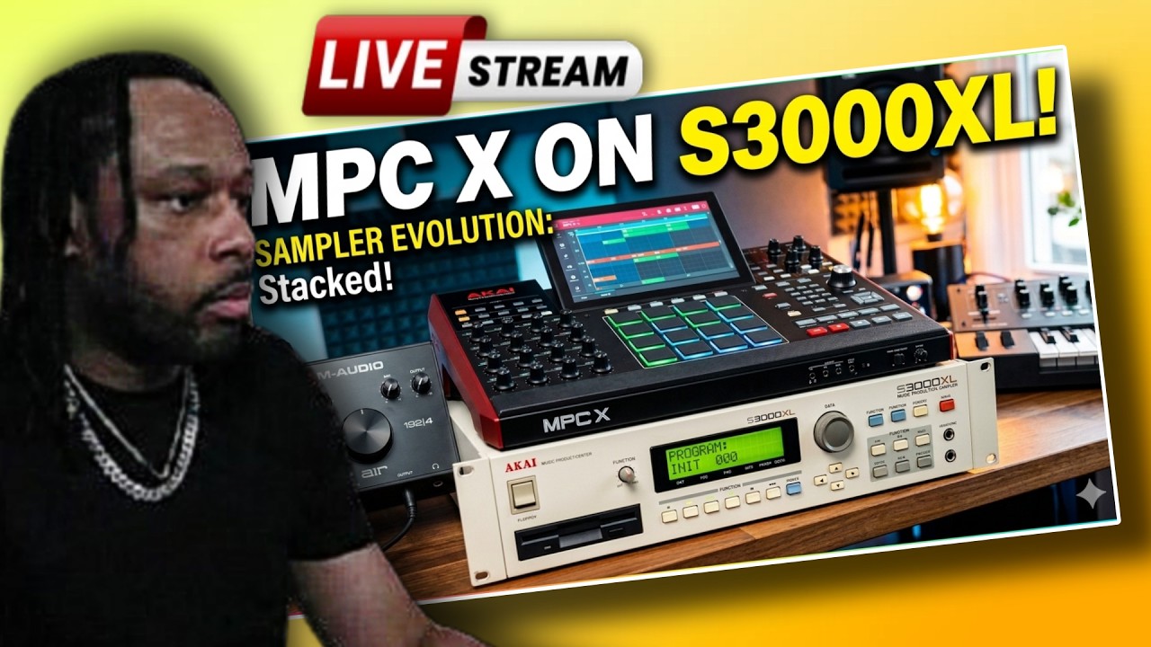 Akai s3000xl OLD SKOOL Beat Making  with MPC X