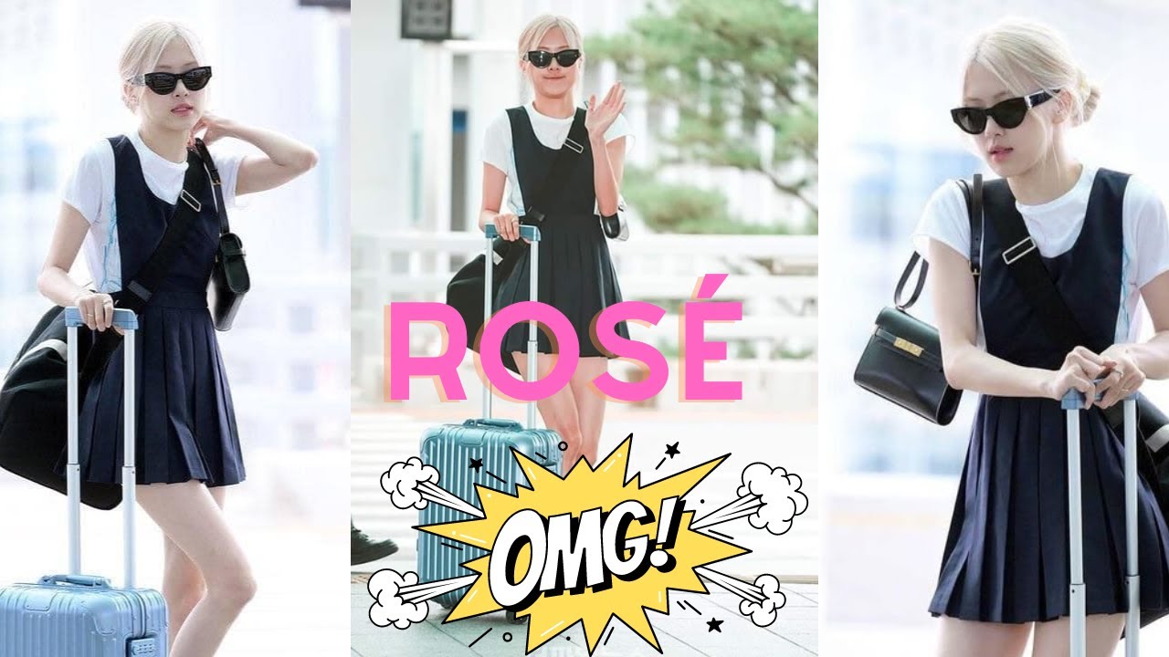 BLACKPINK member Rose's fashion and her Best Airport Looks