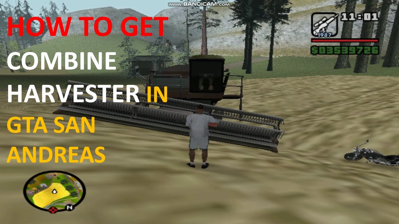 How to get Combine Harvester in GTA San Andreas YouTube