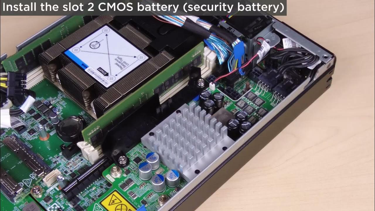 ThinkEdge SE350 V2 installing a CMOS battery YouTube