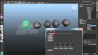 set Key frame & blend Shape