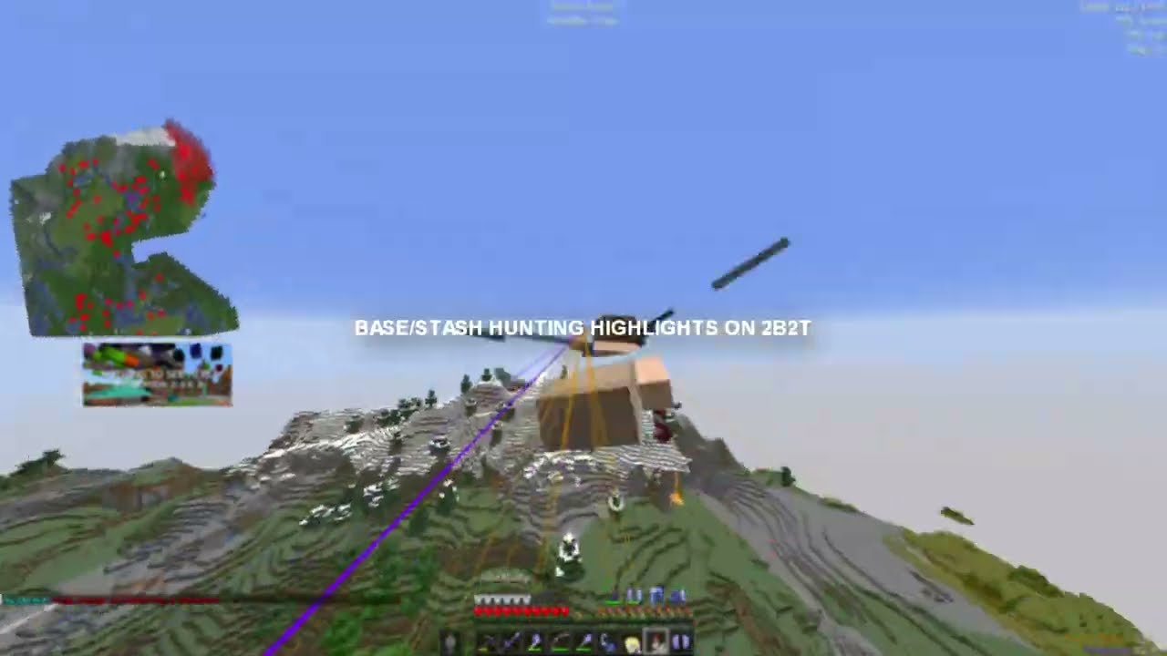 Stash/Base Hunting Highlights #18 (2b2t)