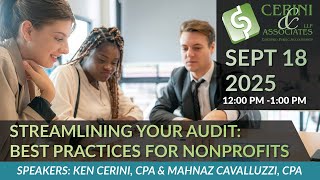 Streamlining Your Audit: Best Practices for Nonprofits
