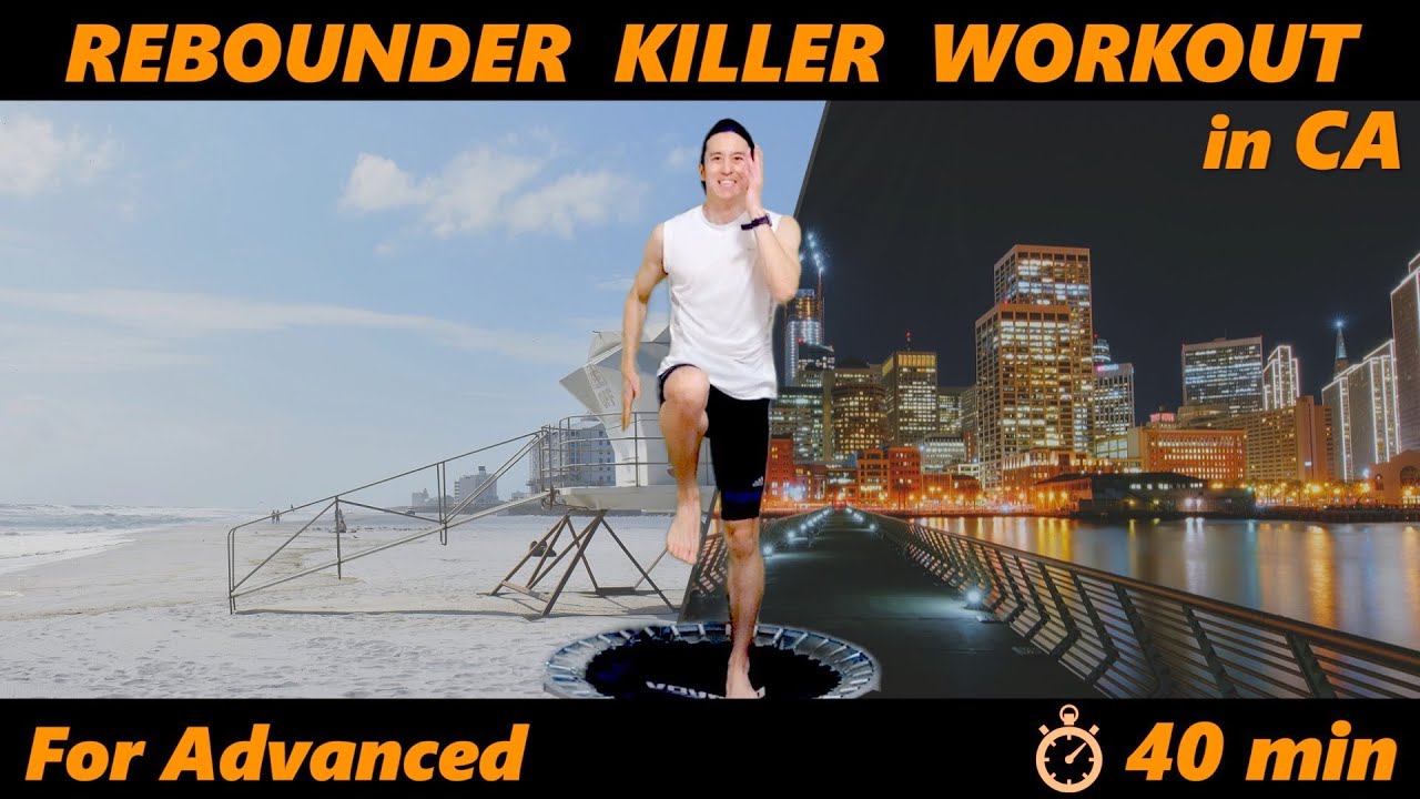 !!SUPER HARD!!【40~50 min Rebounder WORKOUT#2】For Advanced|Trampoline HIIT For Weight Loss (REPOST)