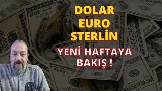 DOLAR, EURO, STERLİN YORUMLARI | DXY, EURUSD, GBPUSD YENİ HAFTAYA BAKIŞ !