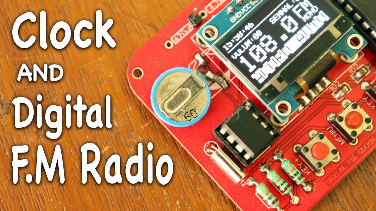 DIGITAL STEREO FM AND CLOCK #STUDENT'S PROJECT# - YouTube