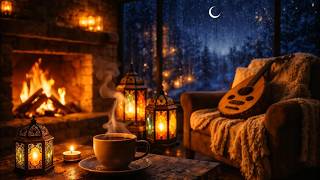 Ramadan Backgrounds 🌙 خلفي رمضانية | Relaxing music, Rainy Ambience & Fireplace | رمضان 2026 screenshot 5