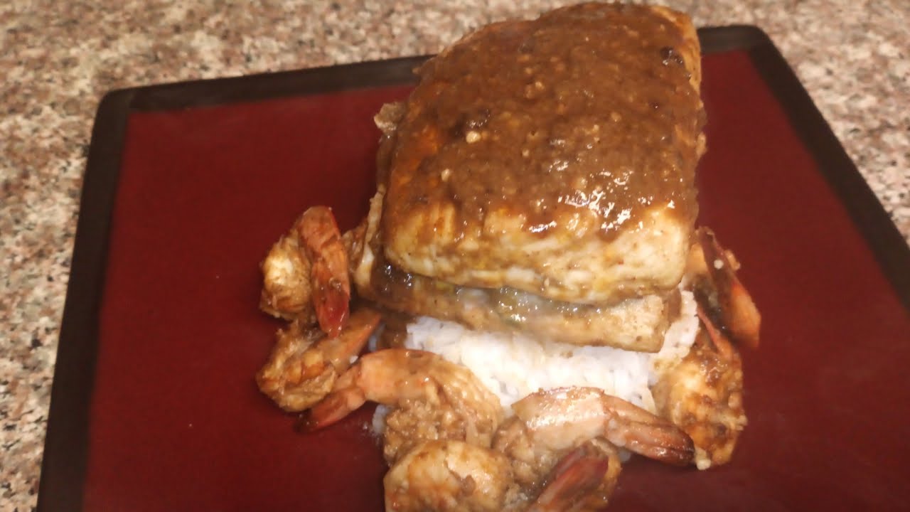 HOW TO MAKE DELICIOUS MAHI MAHI WITH SHRIMP IN A CAST IRON SKILLET WITH