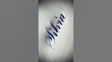 Copperplate calligraphy, tutorial: how I write your name #silvia