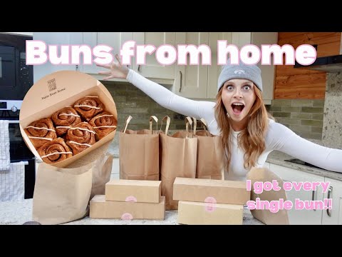 Trying everything from BUNS FROM HOME | London Bakery taste test