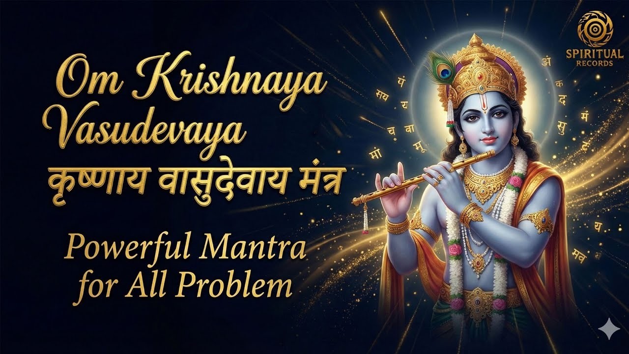 Om Krishnaya Vasudevaya | ॐ कृष्णाय वासुदेवाय | Most Powerful Mantra for Peace & Protection