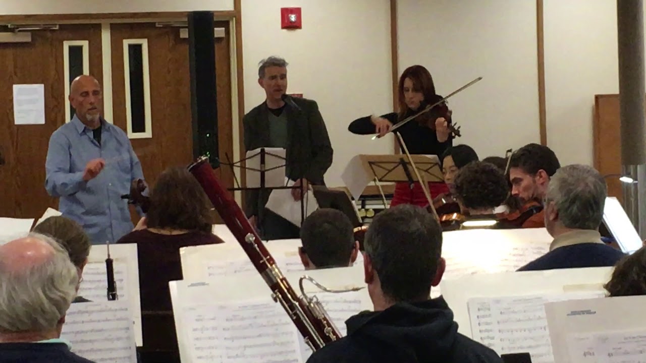Ciaran Nagle and Tara Novak rehearsing with the Civic