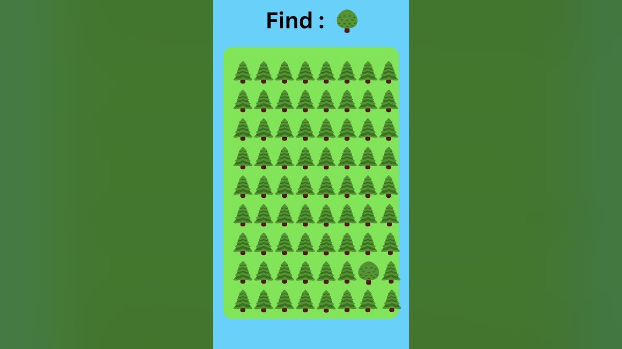 Find The Odd One Out tree emojichallenge shortvideo YouTube find-the-odd-one-out-tree-emojichallenge-shortvideo-youtube