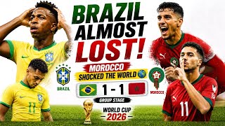 Brazil Almost Lost! Morocco Shocked the World 🌍 | World Cup 2026 Recap