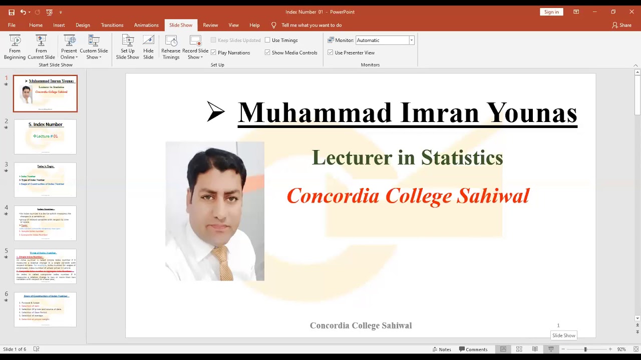 Statistics|Inter Part-I|Index Number