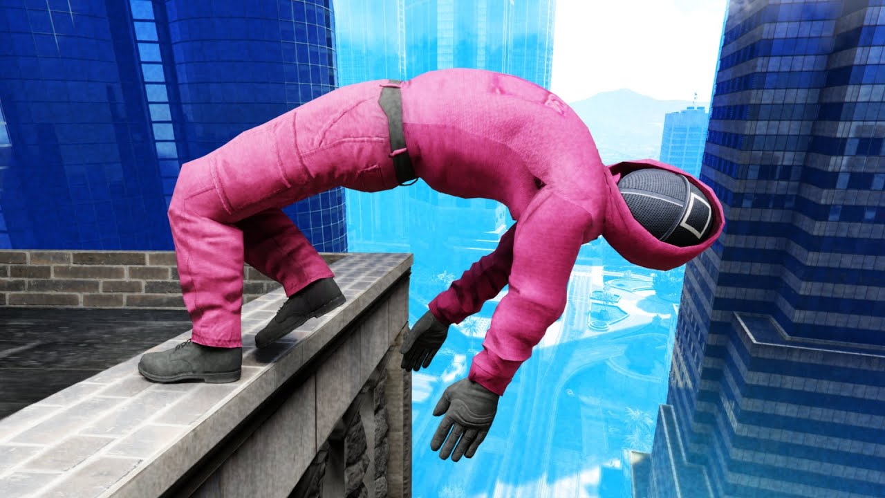 GTA 5 SQUID GAME Guard • Funny/Crazy Ragdolls episode 27