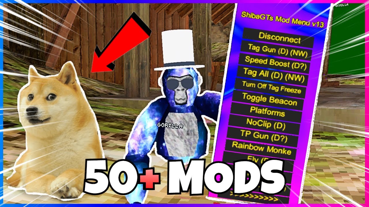BEST Mod Menu in Gorilla Tag ShibaGTs Mod menu V13 (Gorilla Tag VR