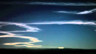 X-37B Rocket plume as seen from the cockpit of an airliner