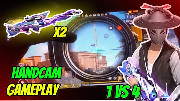 3 Fingers Handcam Gameplay with POCO X6 PRO | Solo vs Squad | double Sniper Gameplay | Free Fire Max