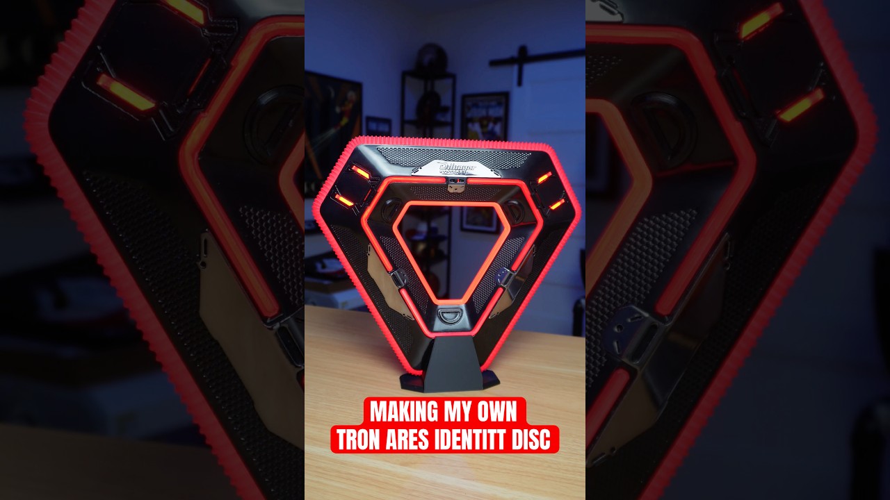 Making my own #tron identity disc! #pcbway #shorts #3dprinting #tronlegacy #tronares #disney #diy