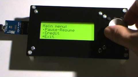 Phi panel rotary encoder keypad long menu